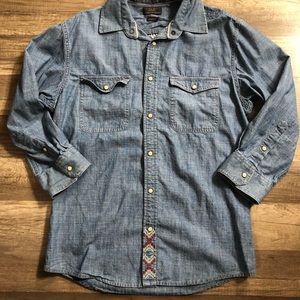 Men’s 3/4 Sleeve Denim Shirt